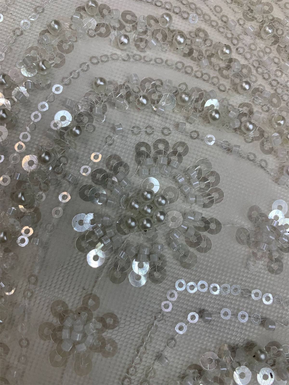 Beaded Tulle Fabric | COD ZT172
