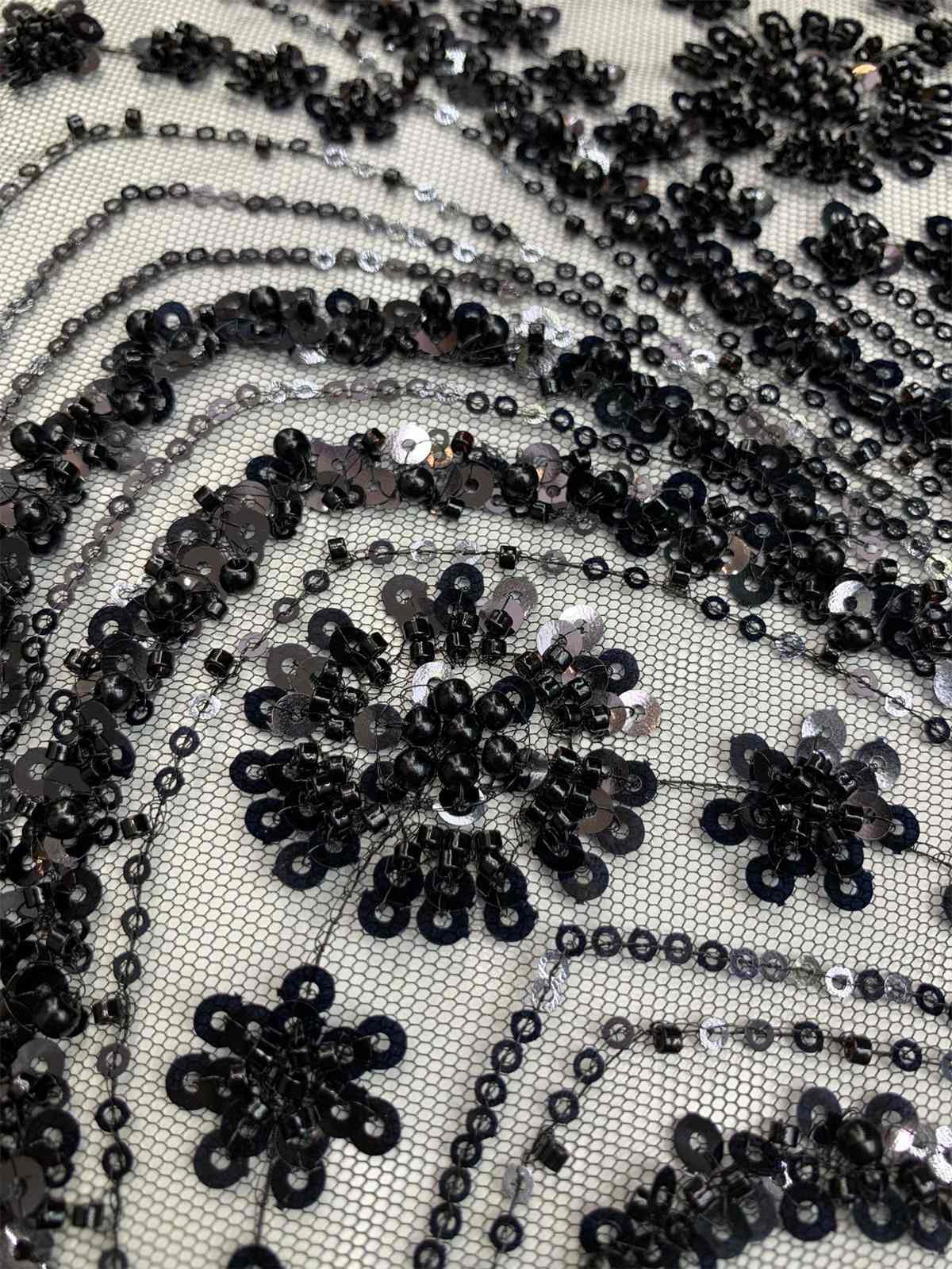 Beaded Tulle Fabric | COD ZT172