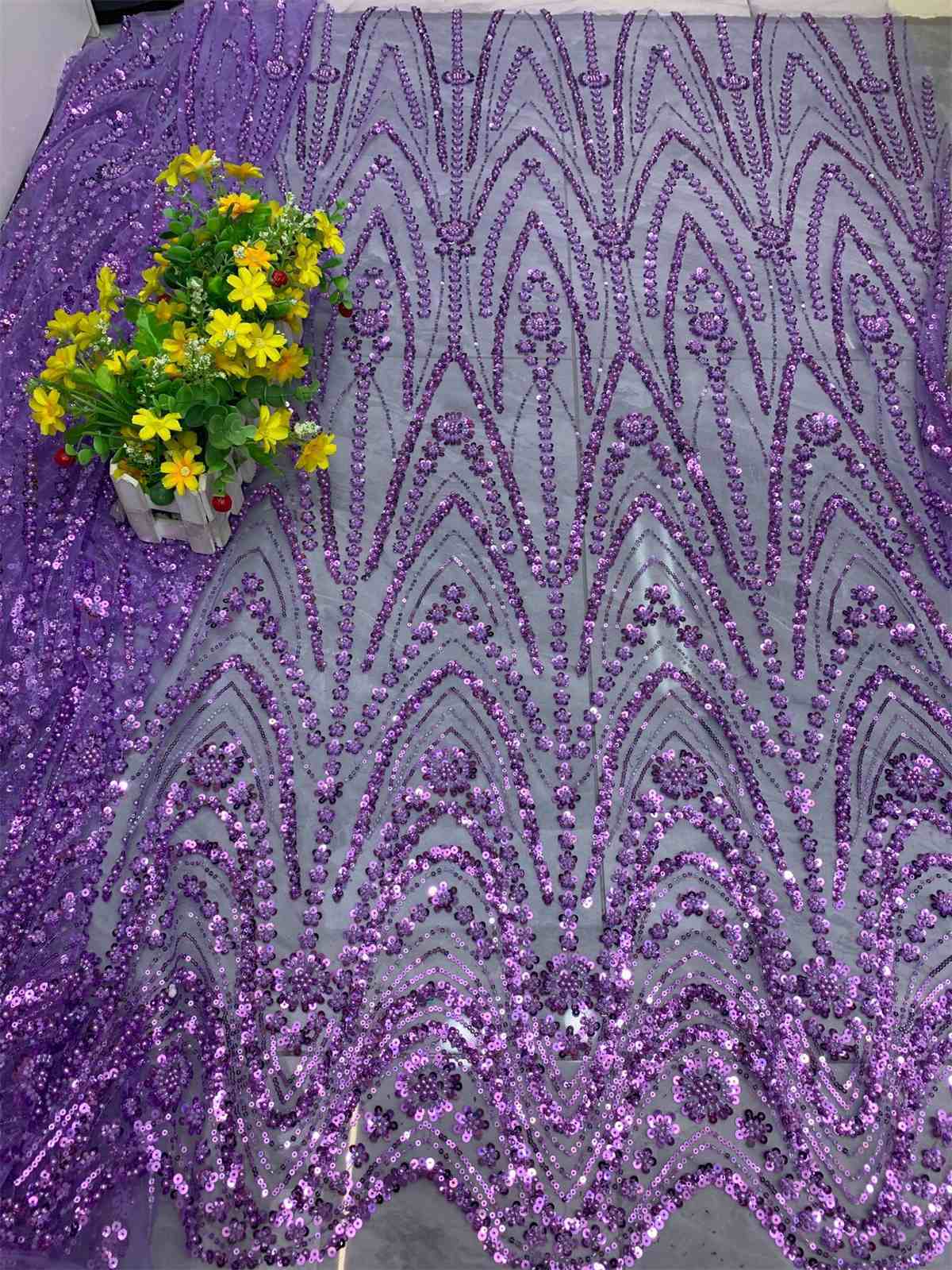 Beaded Tulle Fabric | COD ZT172