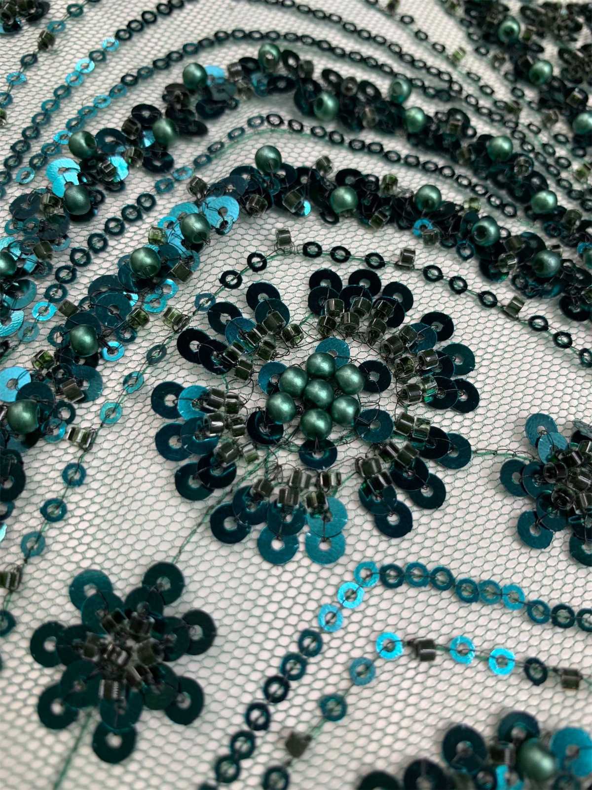 Beaded Tulle Fabric | COD ZT172