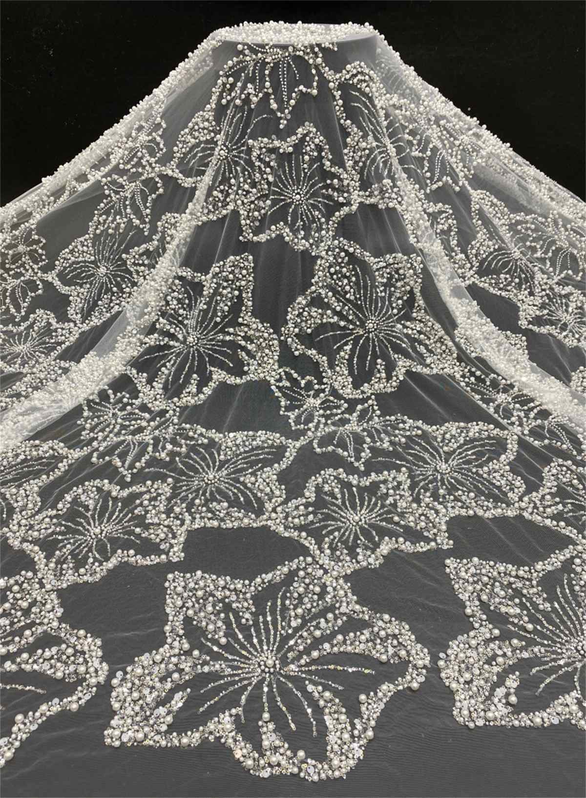 Beaded Tulle Fabric | COD ZT168