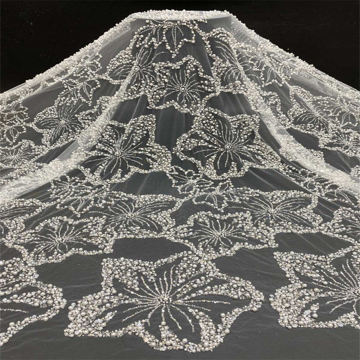 Beaded Tulle Fabric | COD ZT168