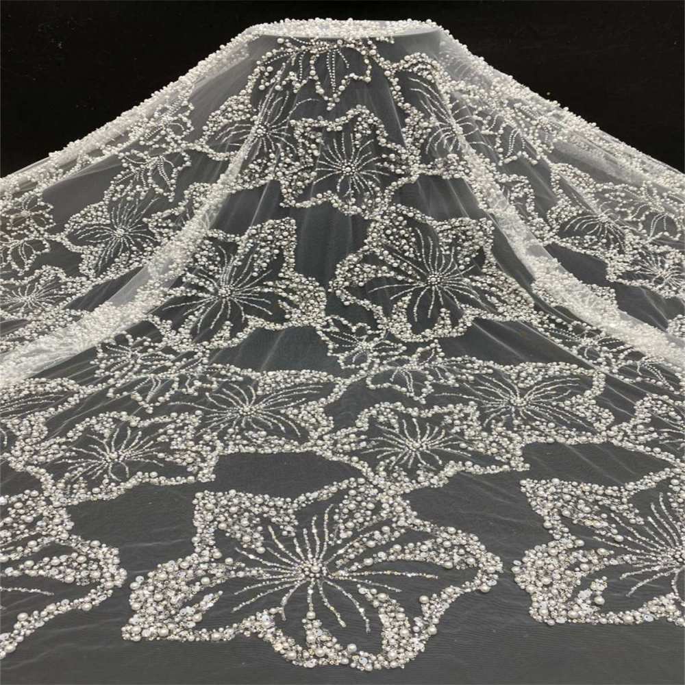 Beaded Tulle Fabric | COD ZT168