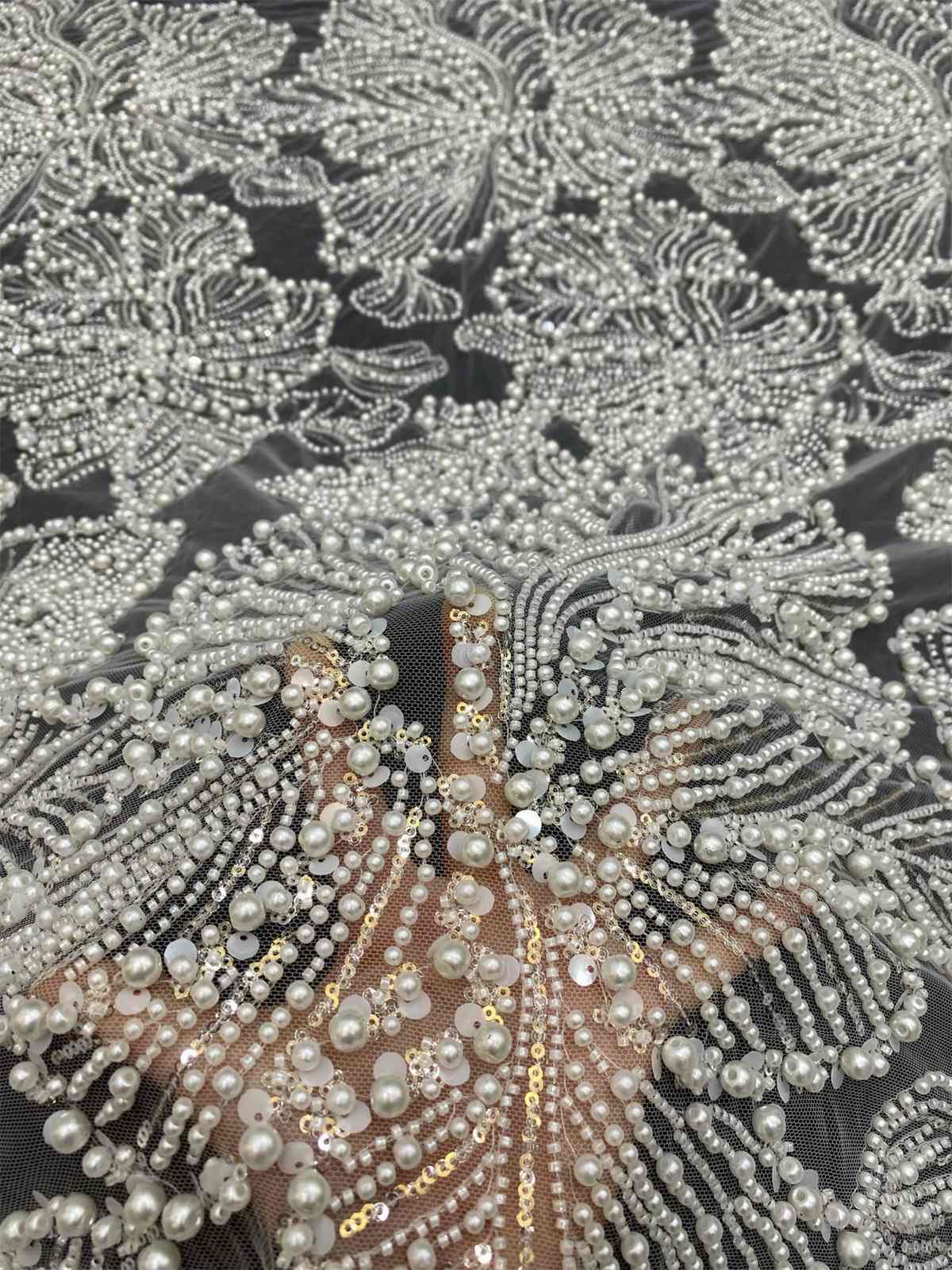 Beaded Tulle Fabric | COD ZT169