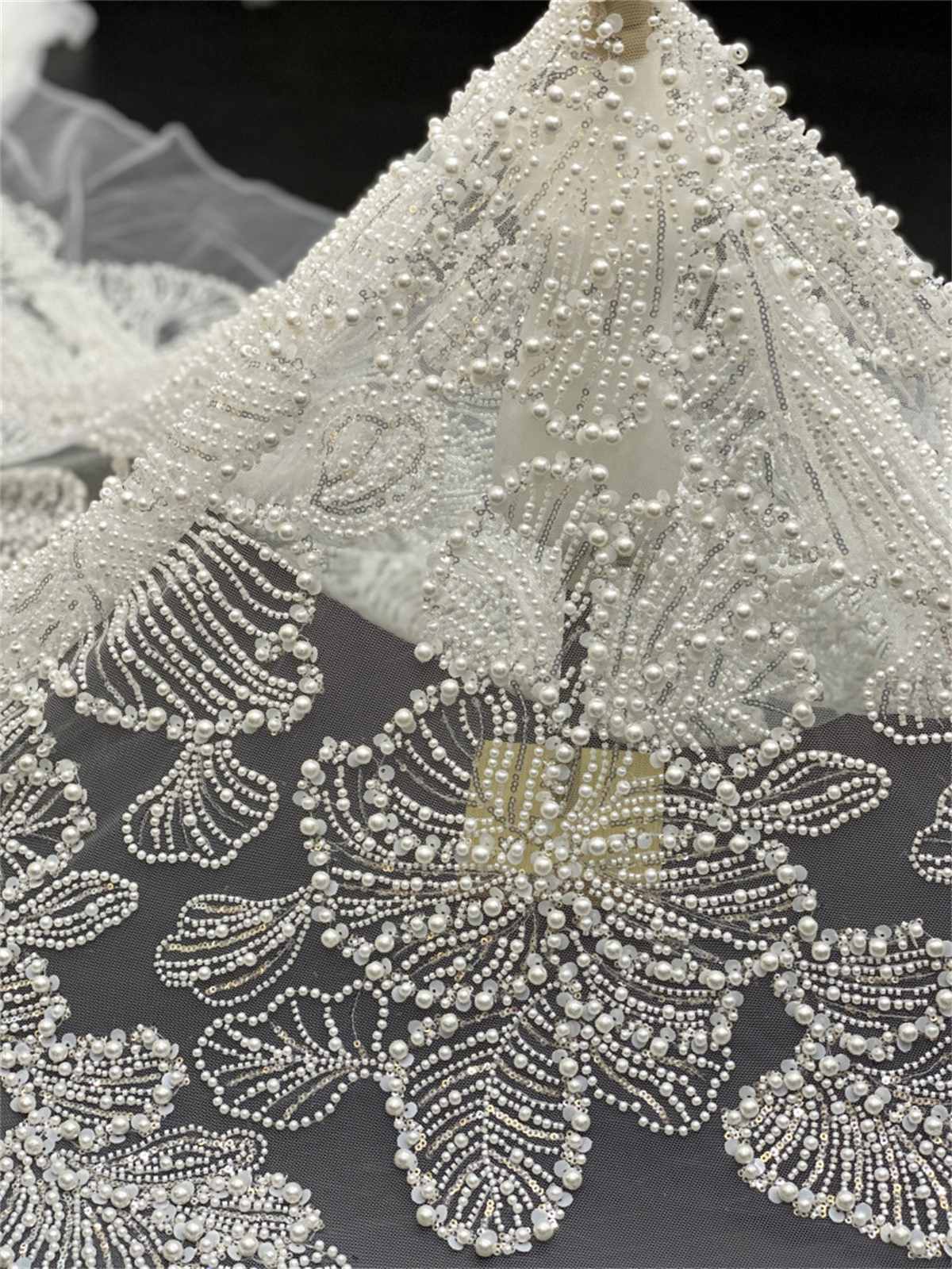 Beaded Tulle Fabric | COD ZT169