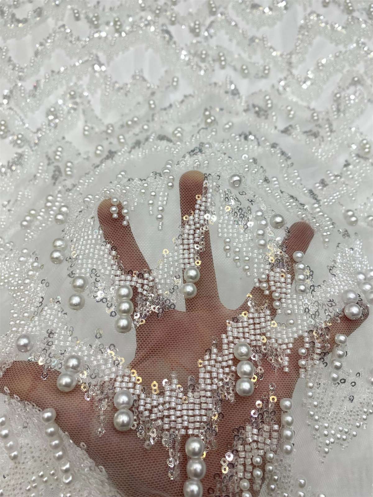 Beaded Tulle Fabric | COD