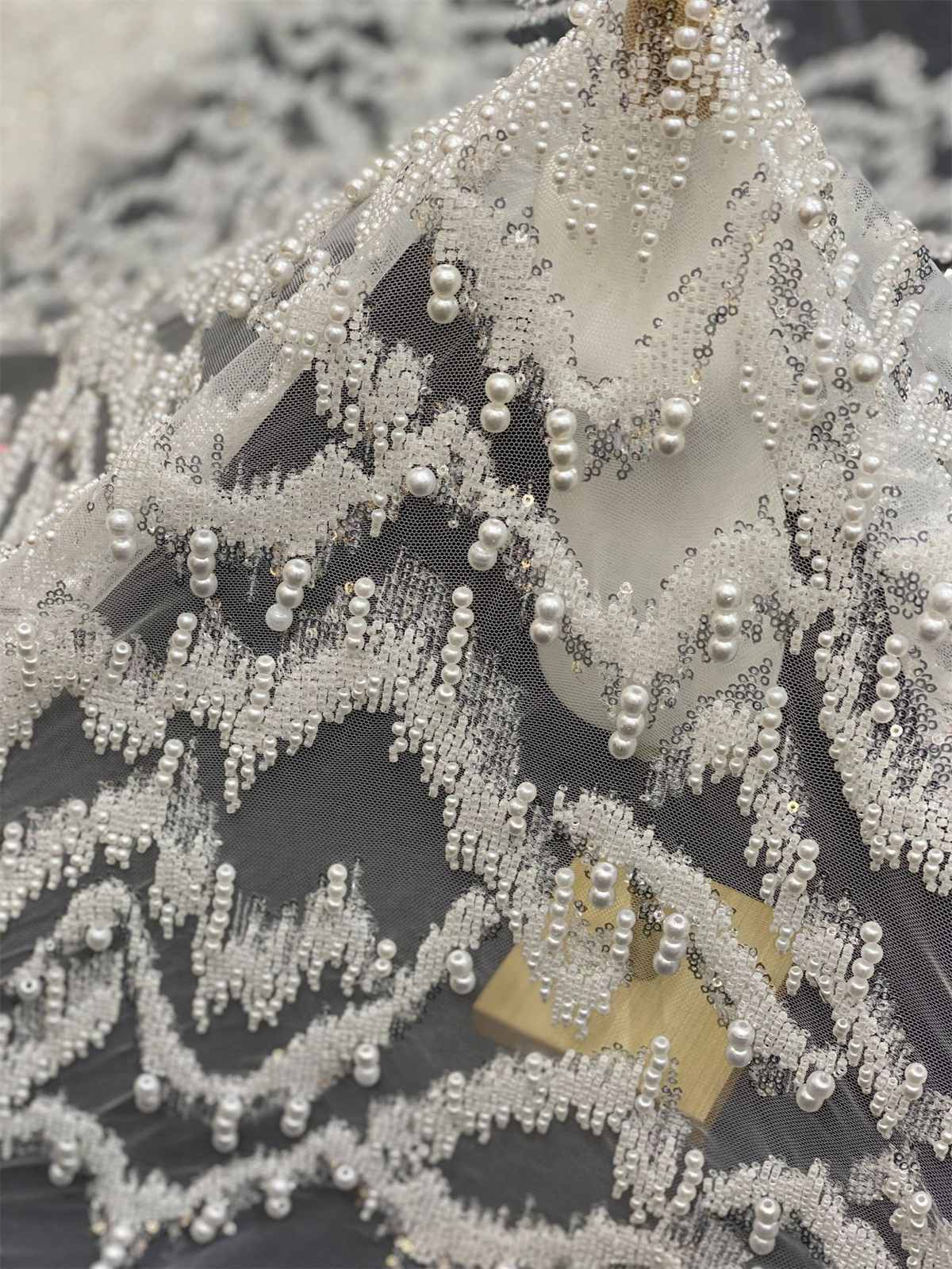 Beaded Tulle Fabric | COD