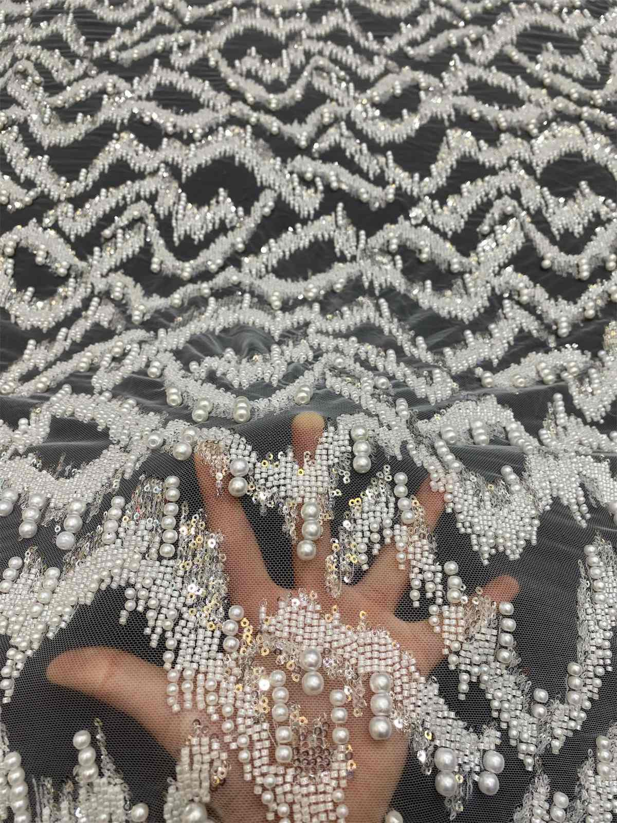Beaded Tulle Fabric | COD
