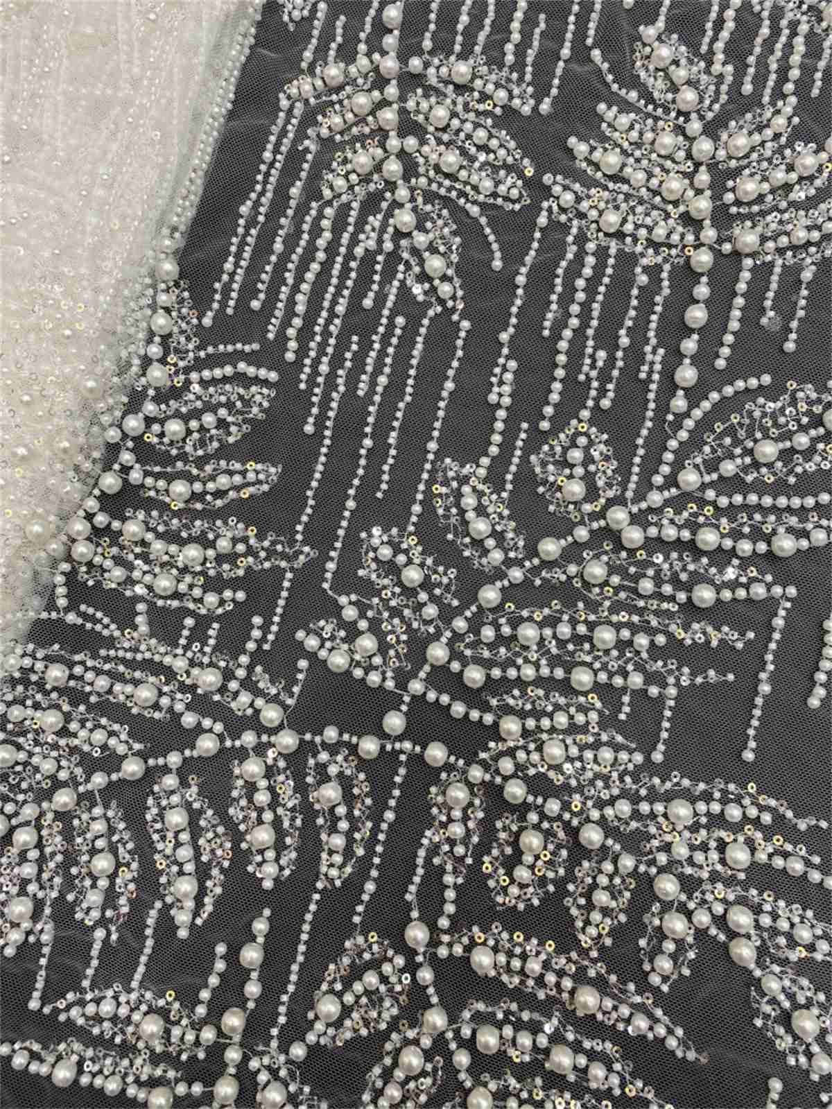 Beaded Tulle Fabric | COD ZT171