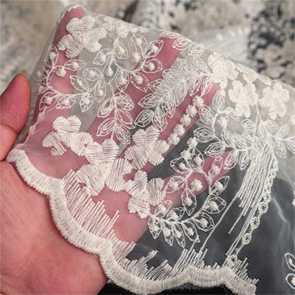 Bridal Lace Fabric - 5 Yards - Embroidered Wedding Lace Fabric | SKU LIL004