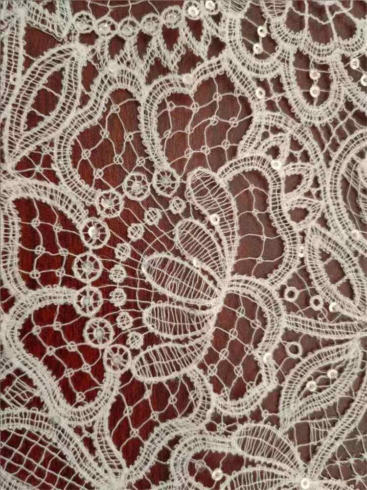 1 Yard Bridal Lace Fabric, Guipure Lace Fabric, ITM RX075