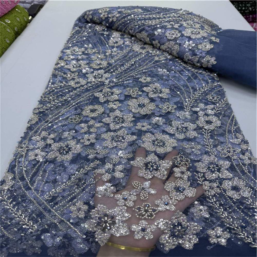 Beaded Tulle Fabric - 5 Yards | COD JLT078