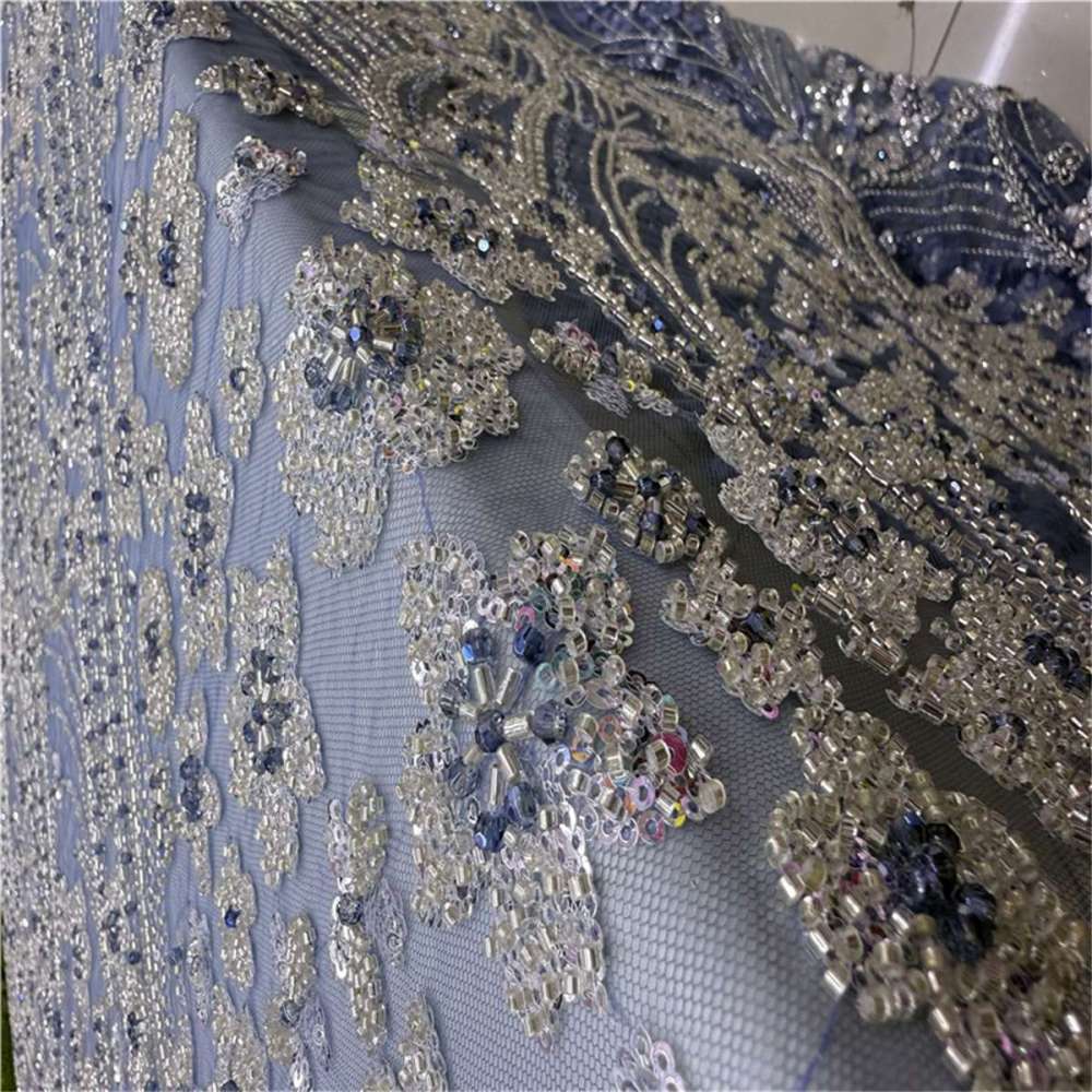 Beaded Tulle Fabric - 5 Yards | COD JLT078