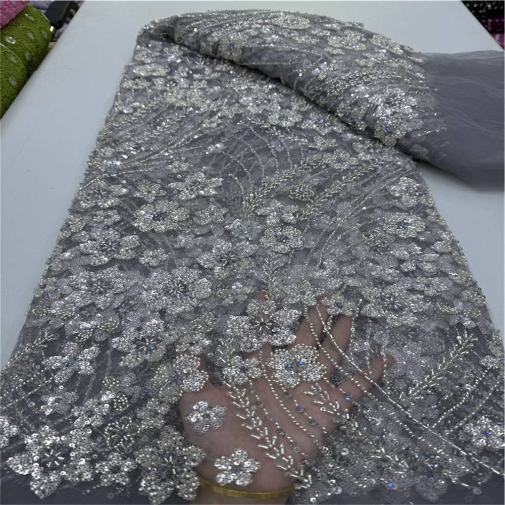 Beaded Tulle Fabric - 5 Yards | COD JLT078