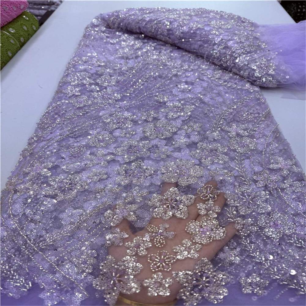 Beaded Tulle Fabric - 5 Yards | COD JLT078