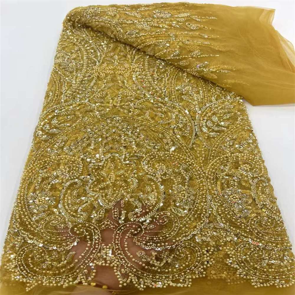 Beaded Tulle Fabric - 5 Yards | COD JX476
