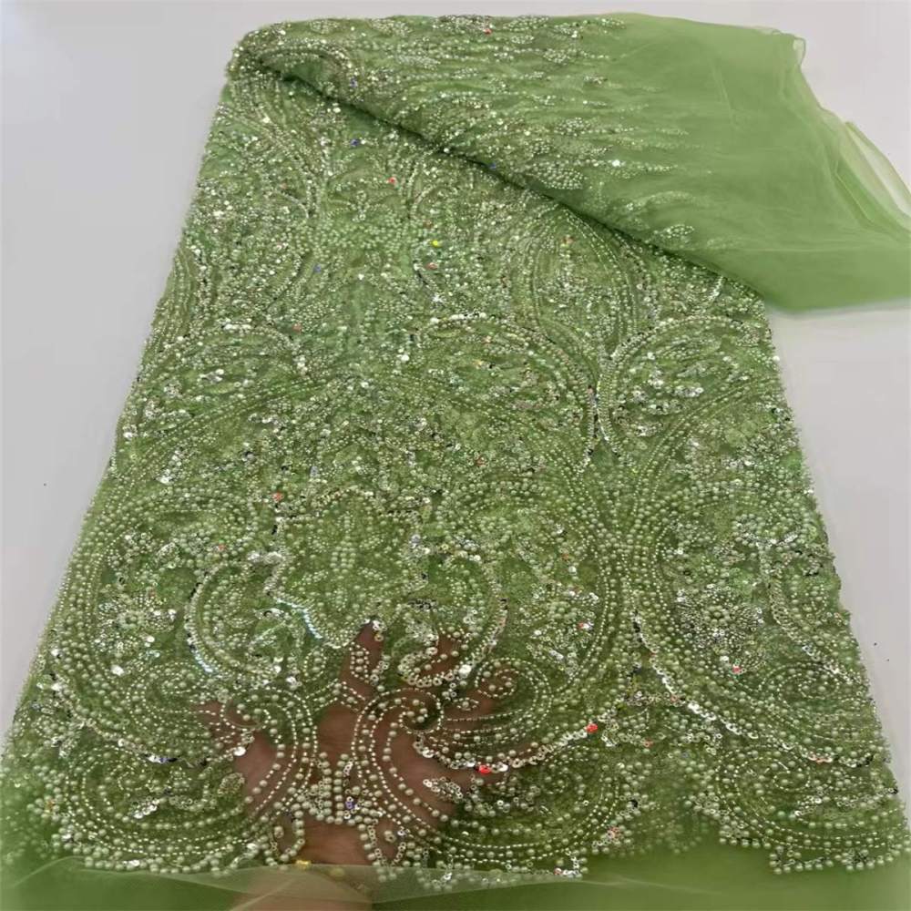 Beaded Tulle Fabric - 5 Yards | COD JX476
