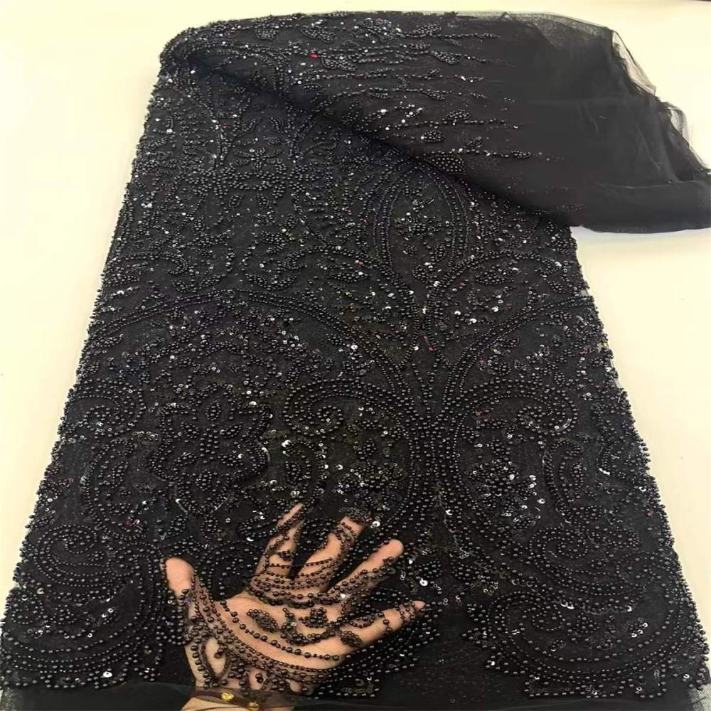 Beaded Tulle Fabric - 5 Yards | COD JX476