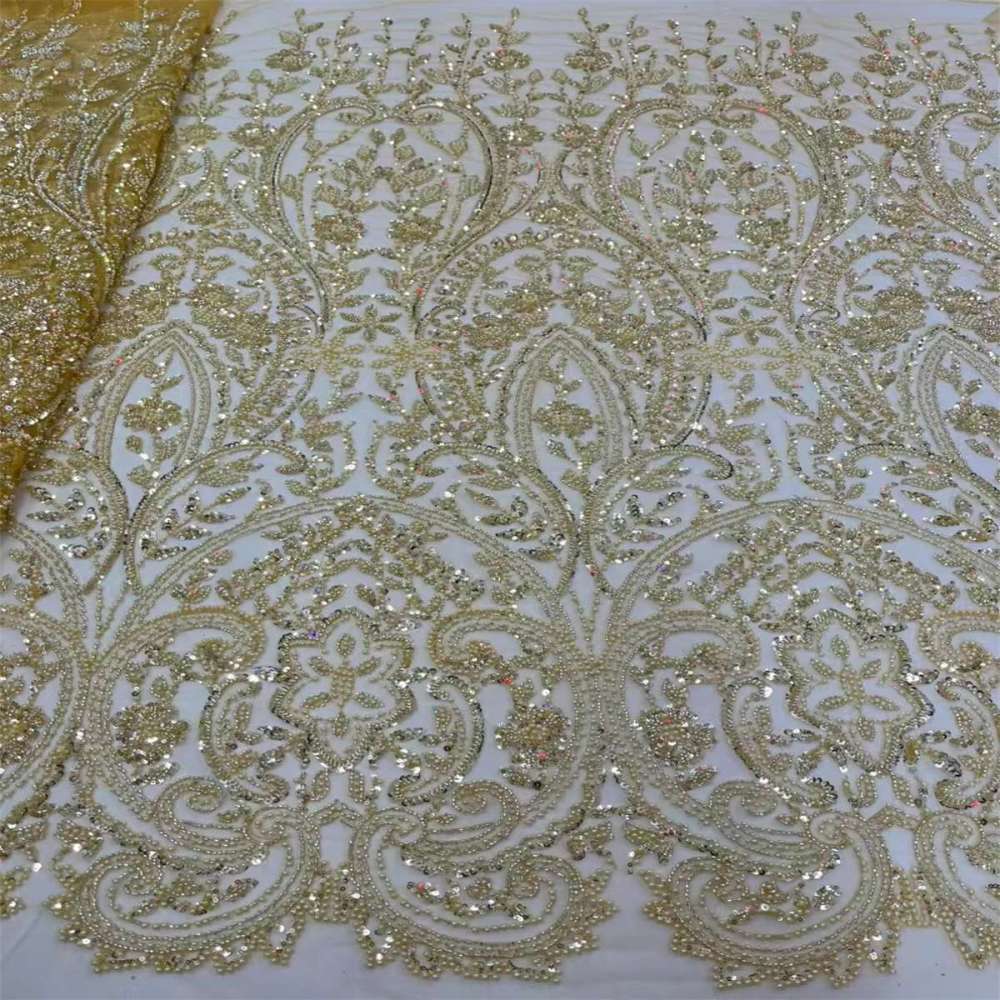 Beaded Tulle Fabric - 5 Yards | COD JX476