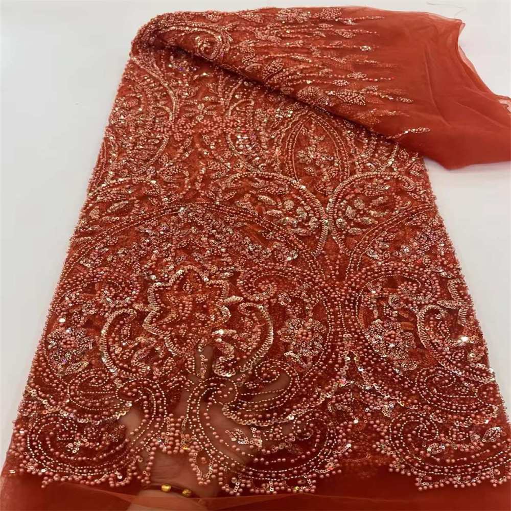 Beaded Tulle Fabric - 5 Yards | COD JX476