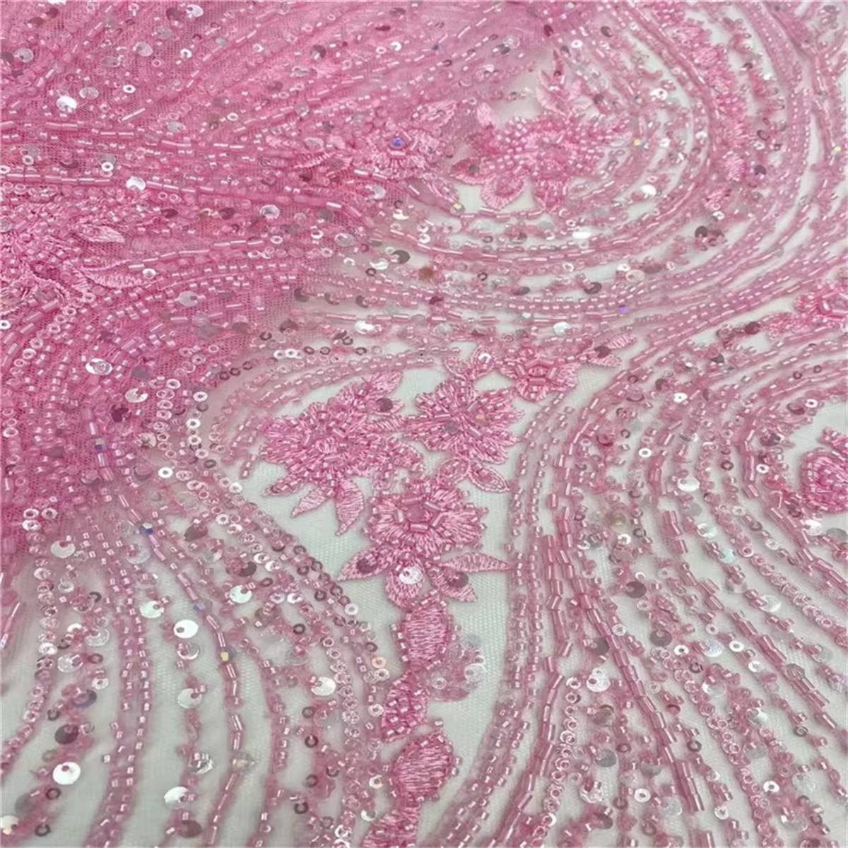 Beaded Tulle Fabric - 5 Yards | COD