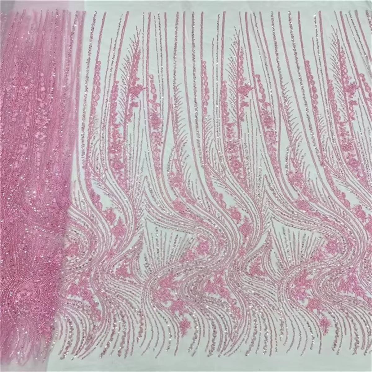 Beaded Tulle Fabric - 5 Yards | COD