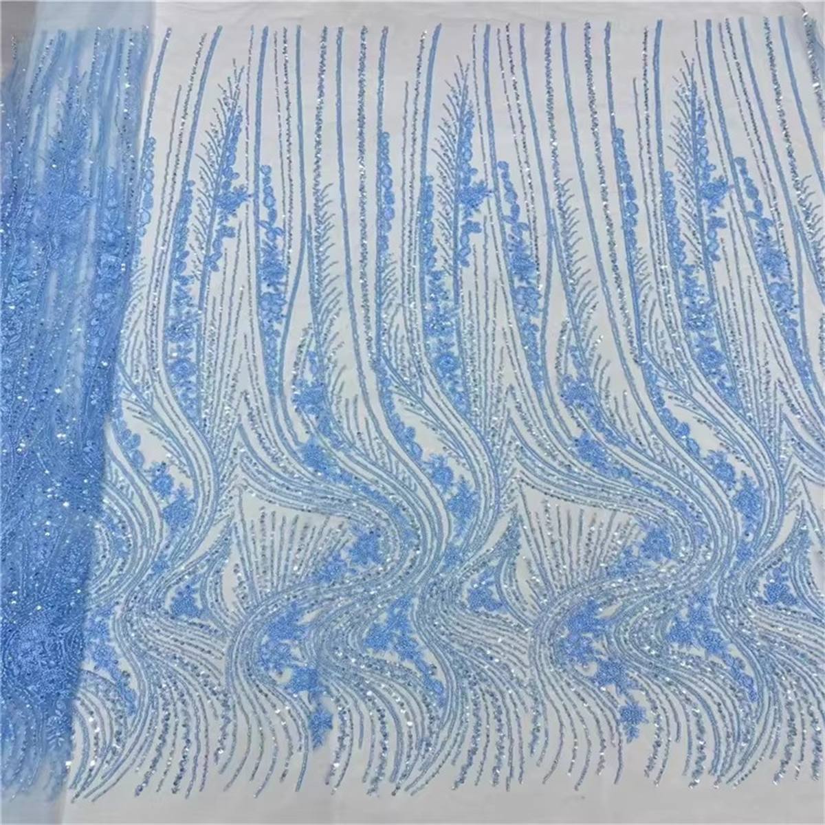 Beaded Tulle Fabric - 5 Yards | COD