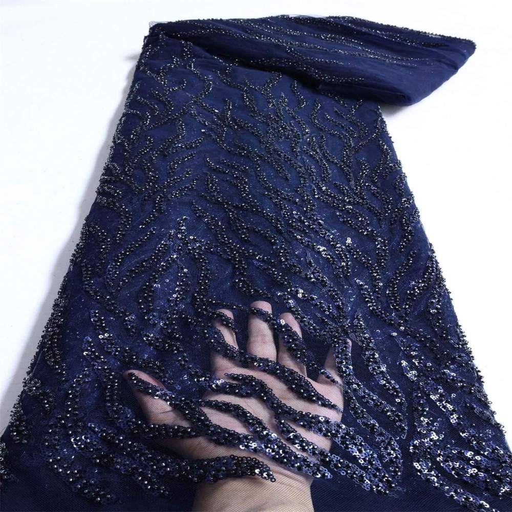 Beaded Tulle Fabric - 5 Yards | STN NA016