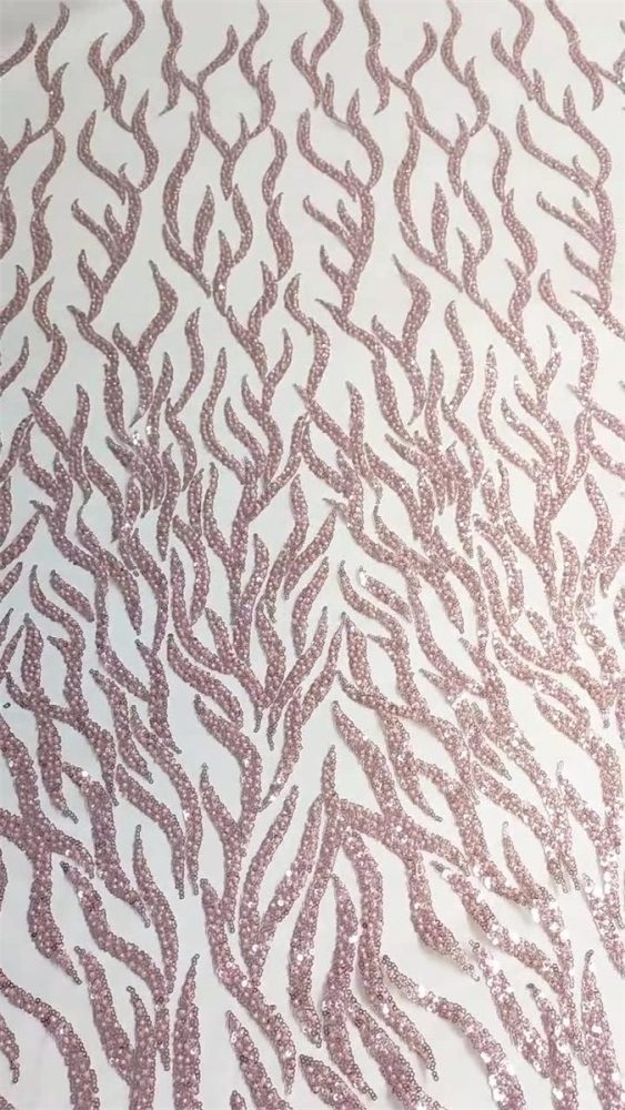 Beaded Tulle Fabric - 5 Yards | STN NA016