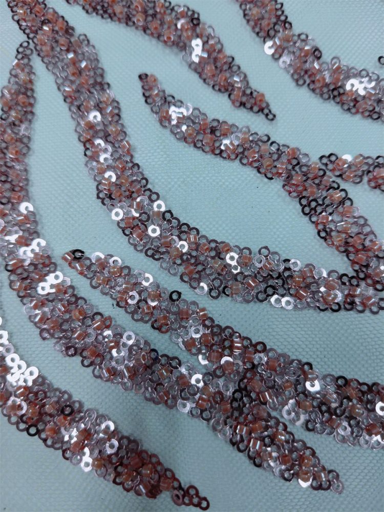 Beaded Tulle Fabric - 5 Yards | STN NA016