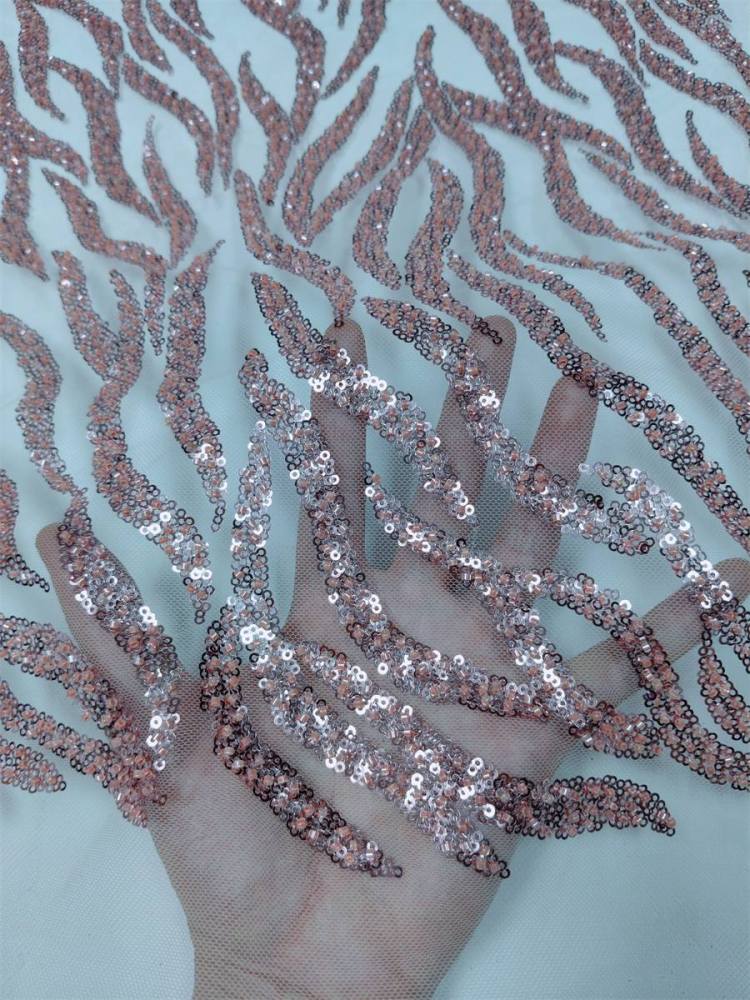Beaded Tulle Fabric - 5 Yards | STN NA016