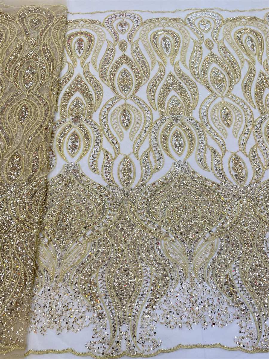Beaded Tulle Fabric - 5 Yards | lil050