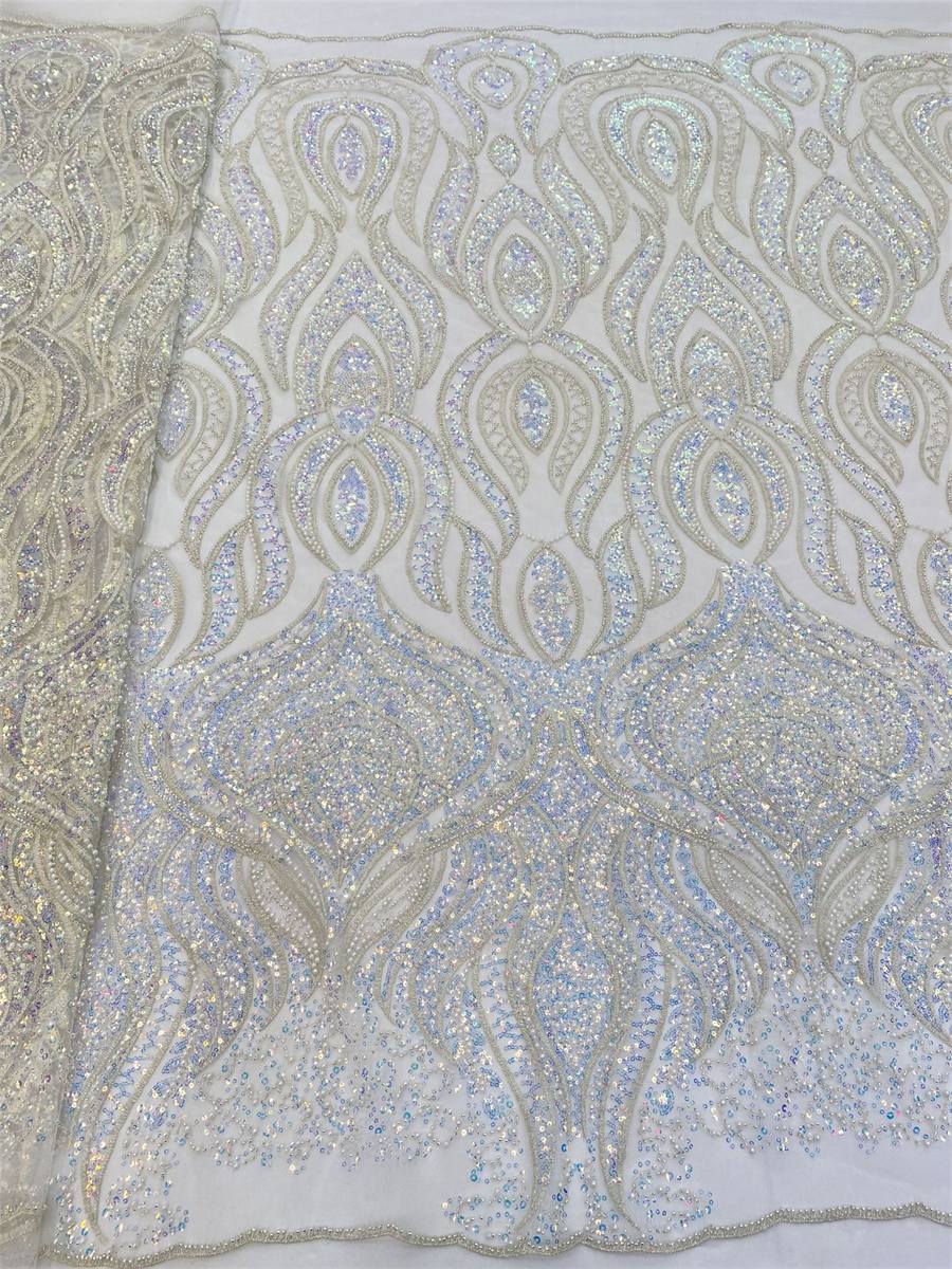 Beaded Tulle Fabric - 5 Yards | lil050