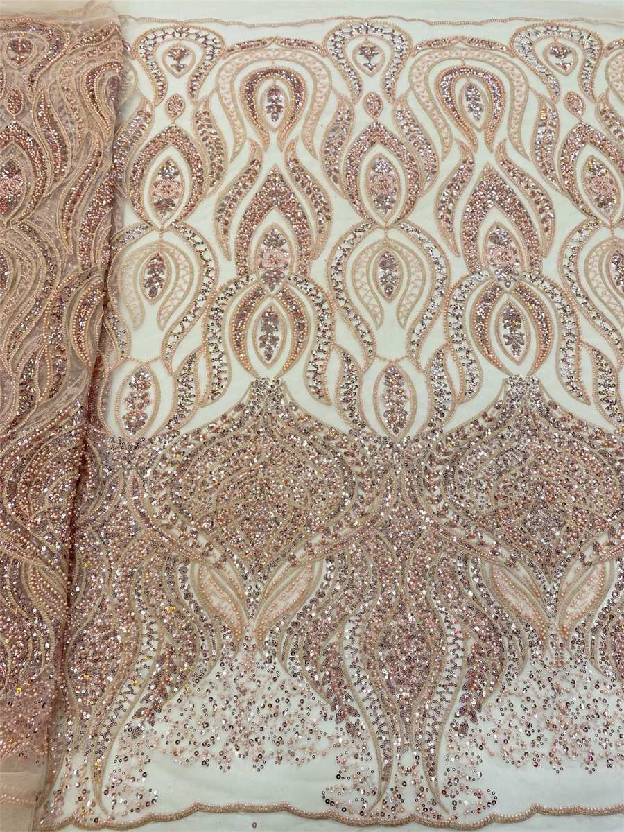 Beaded Tulle Fabric - 5 Yards | lil050