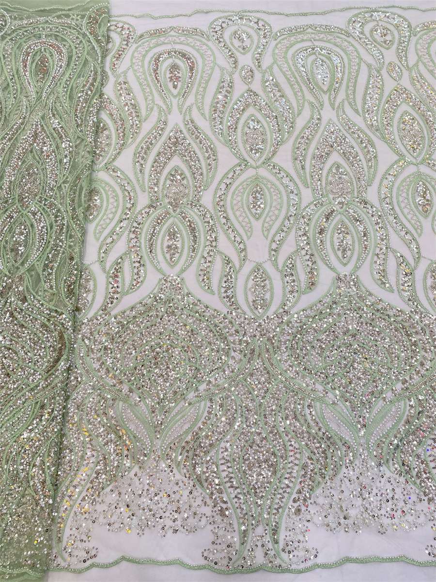 Beaded Tulle Fabric - 5 Yards | lil050