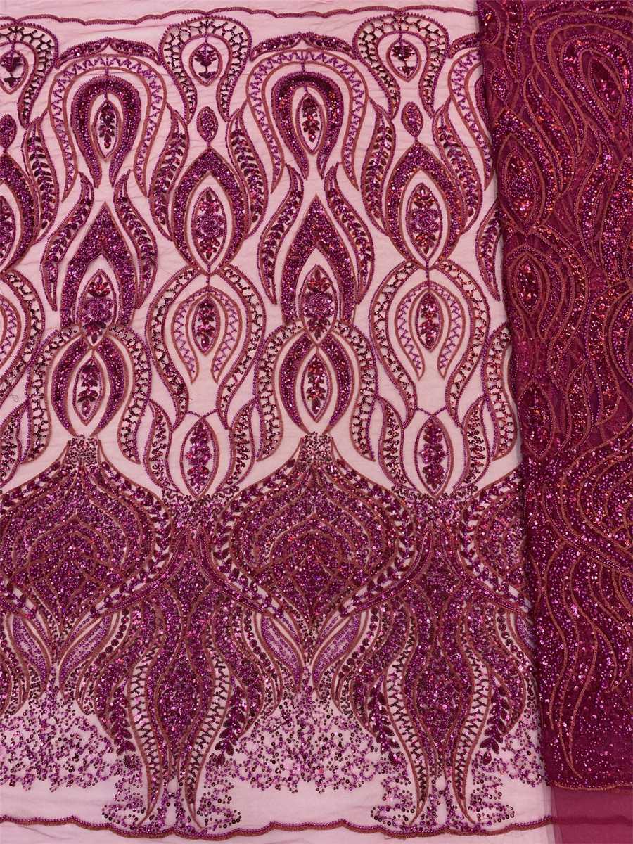 Beaded Tulle Fabric - 5 Yards | lil050
