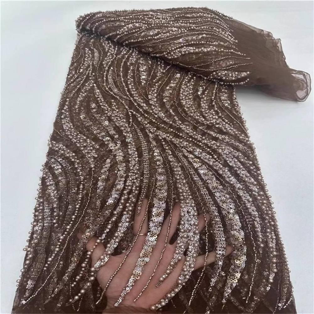 Beaded Tulle Fabric - 5 Yards | STN ZT021
