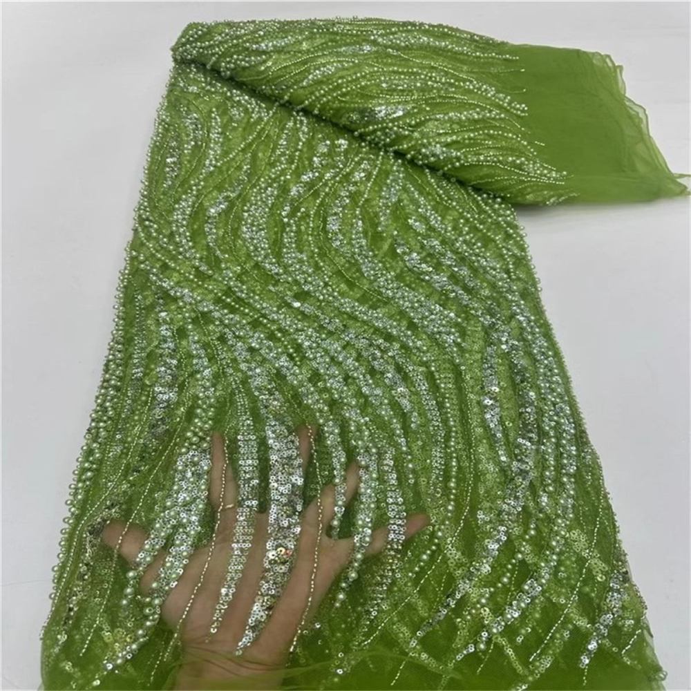 Beaded Tulle Fabric - 5 Yards | STN ZT021