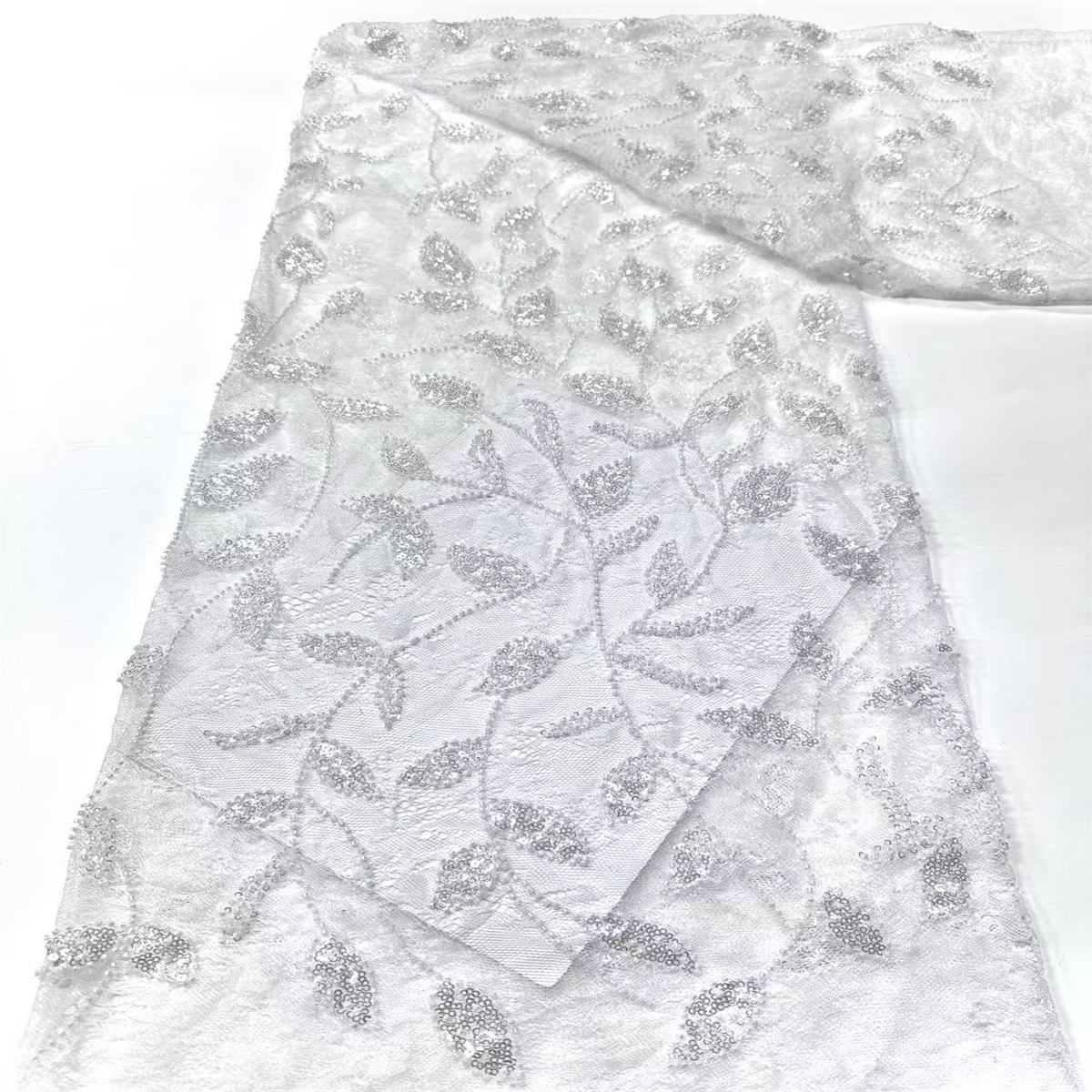 Beaded Tulle Fabric - 5 Yards | COD HN494