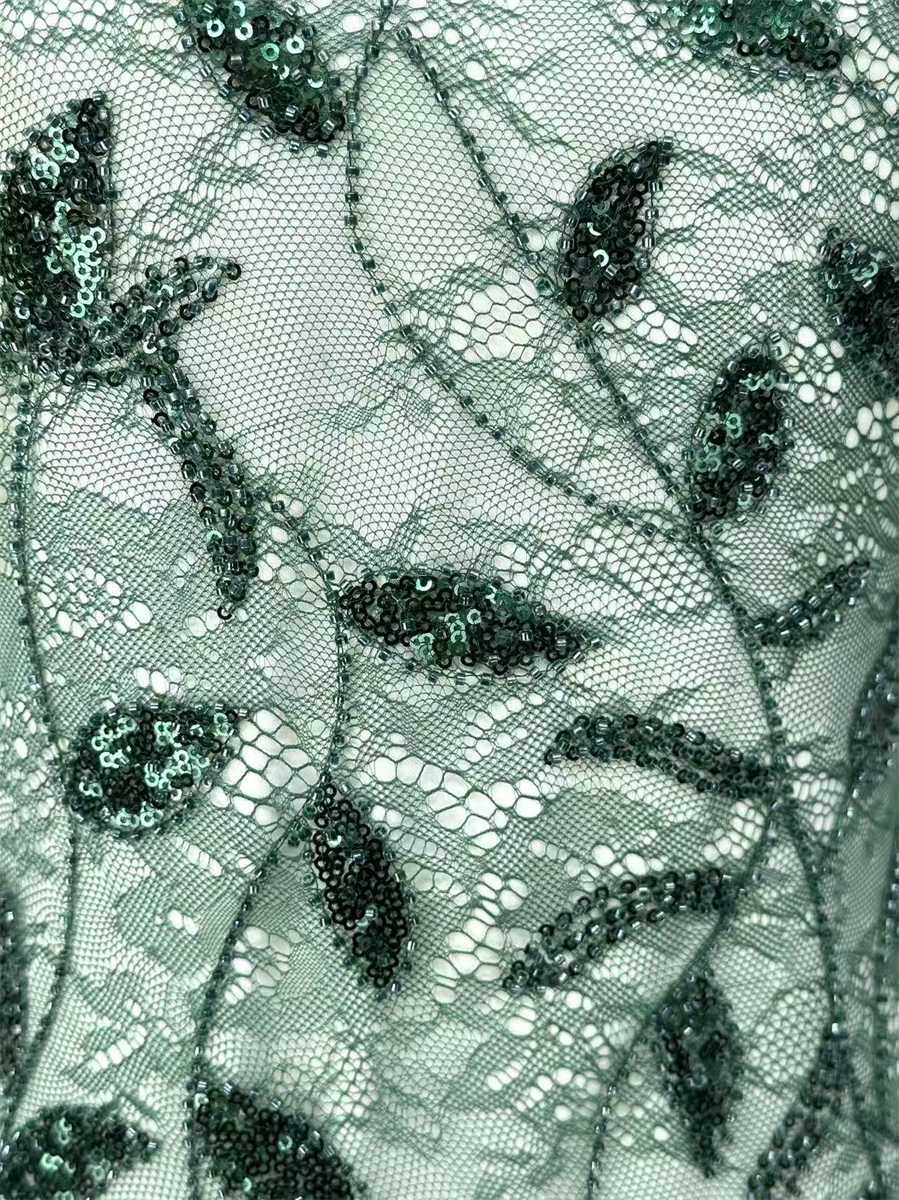 Beaded Tulle Fabric - 5 Yards | COD HN494