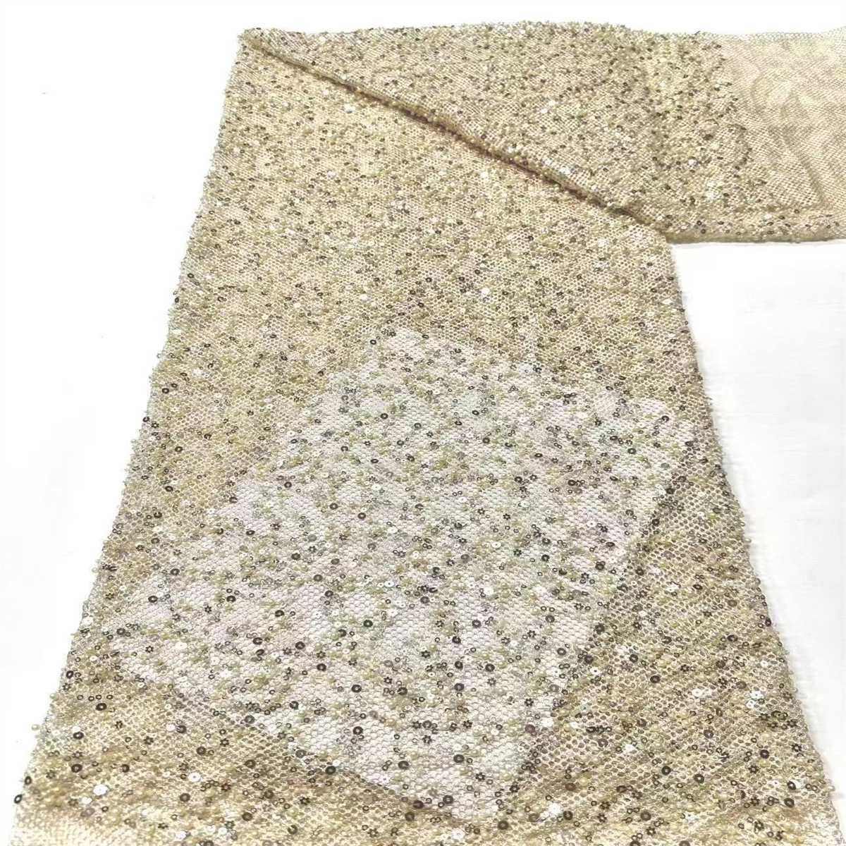 Beaded Tulle Fabric - 5 Yards | COD HN488