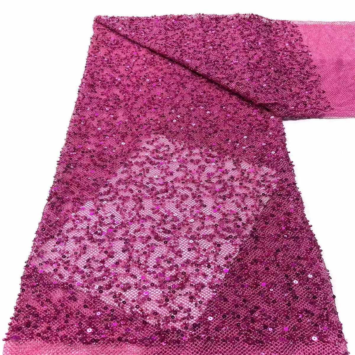 Beaded Tulle Fabric - 5 Yards | COD HN488