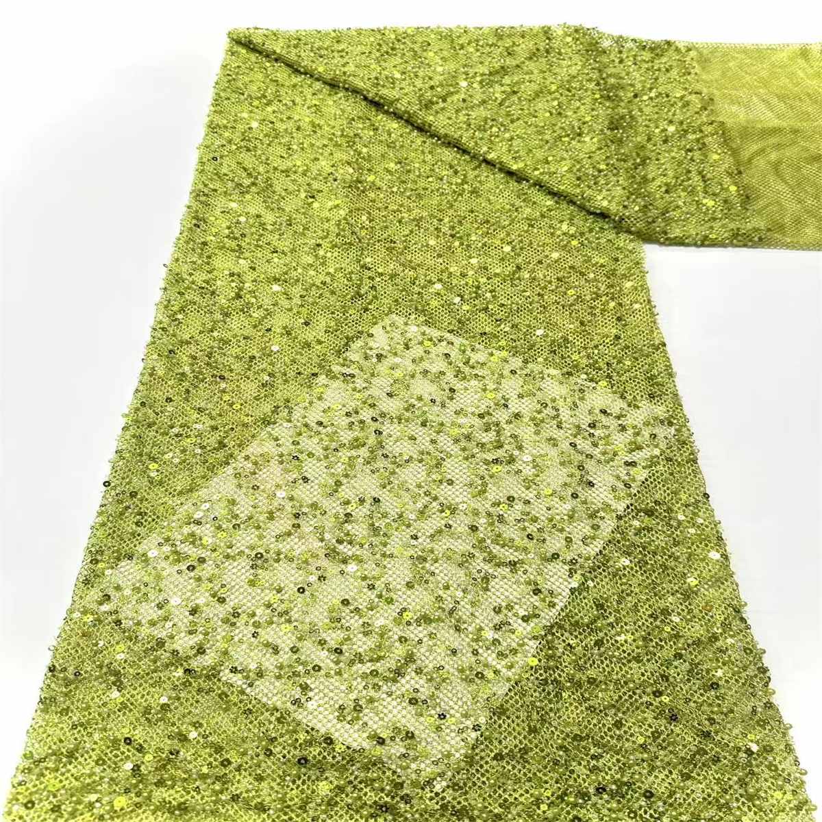 Beaded Tulle Fabric - 5 Yards | COD HN488