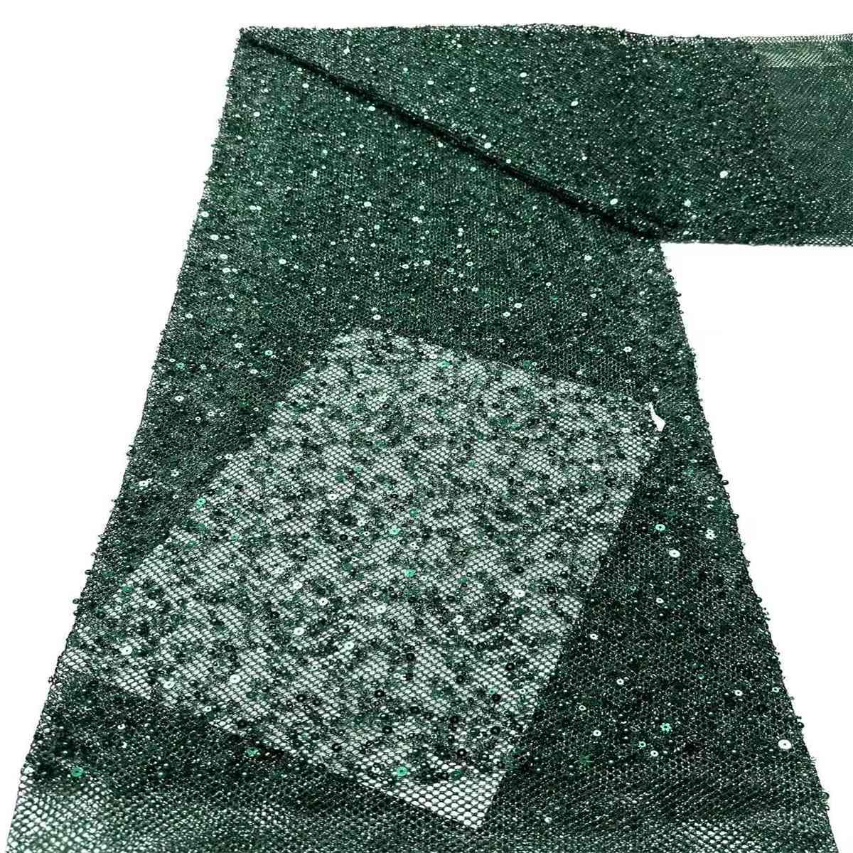 Beaded Tulle Fabric - 5 Yards | COD HN488