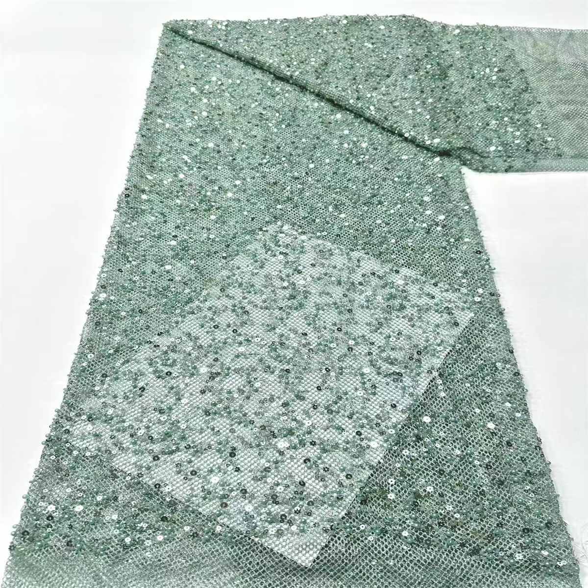 Beaded Tulle Fabric - 5 Yards | COD HN488