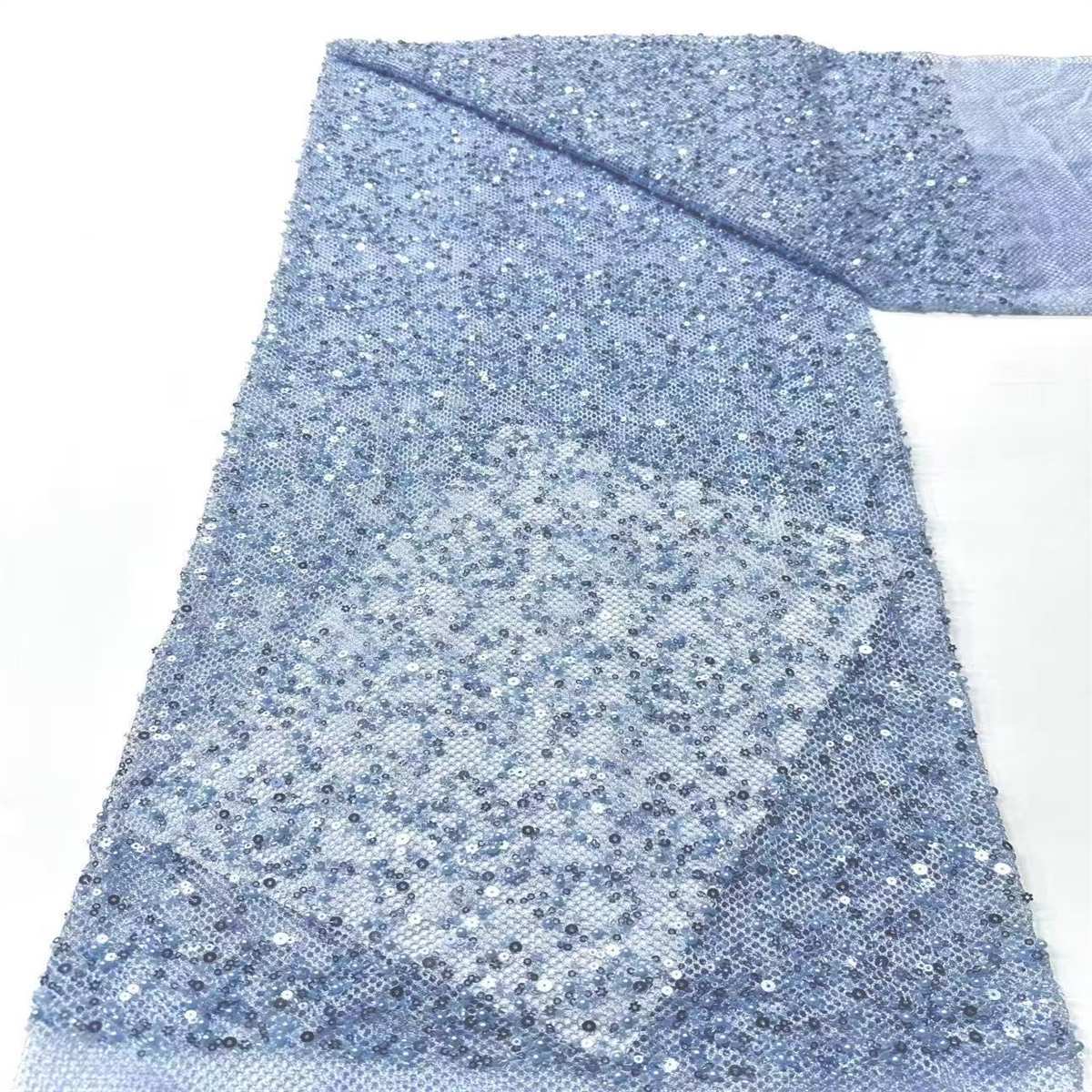 Beaded Tulle Fabric - 5 Yards | COD HN488