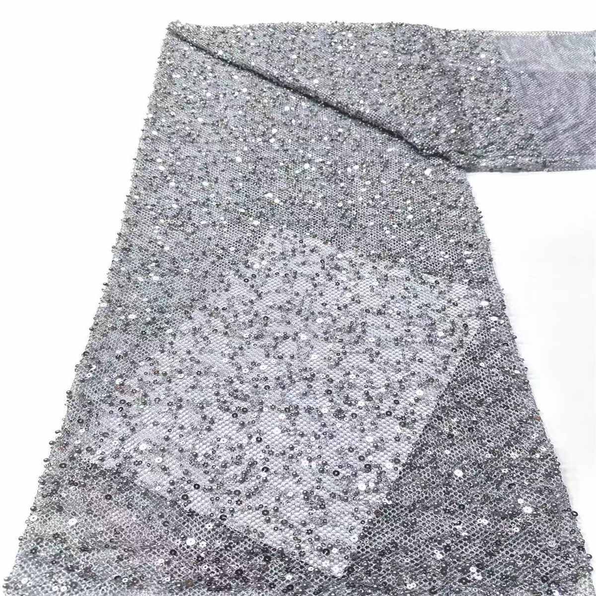 Beaded Tulle Fabric - 5 Yards | COD HN488