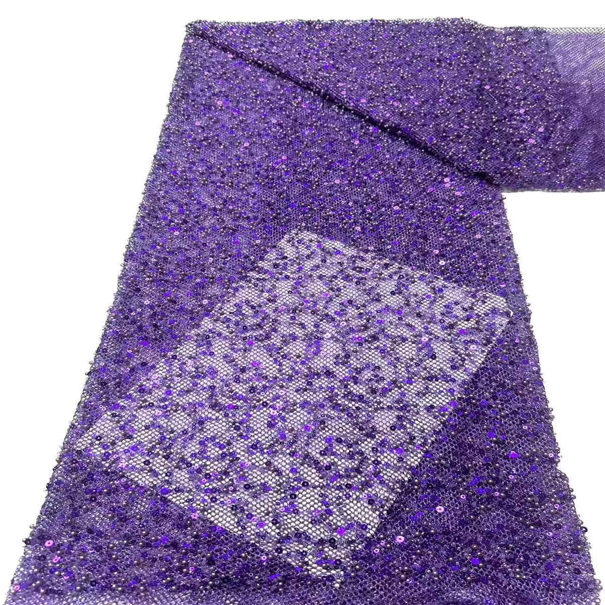 Beaded Tulle Fabric - 5 Yards | COD HN488