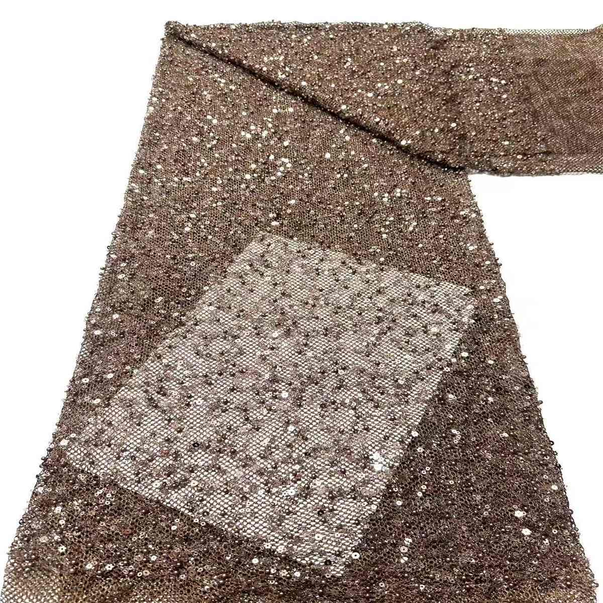 Beaded Tulle Fabric - 5 Yards | COD HN488