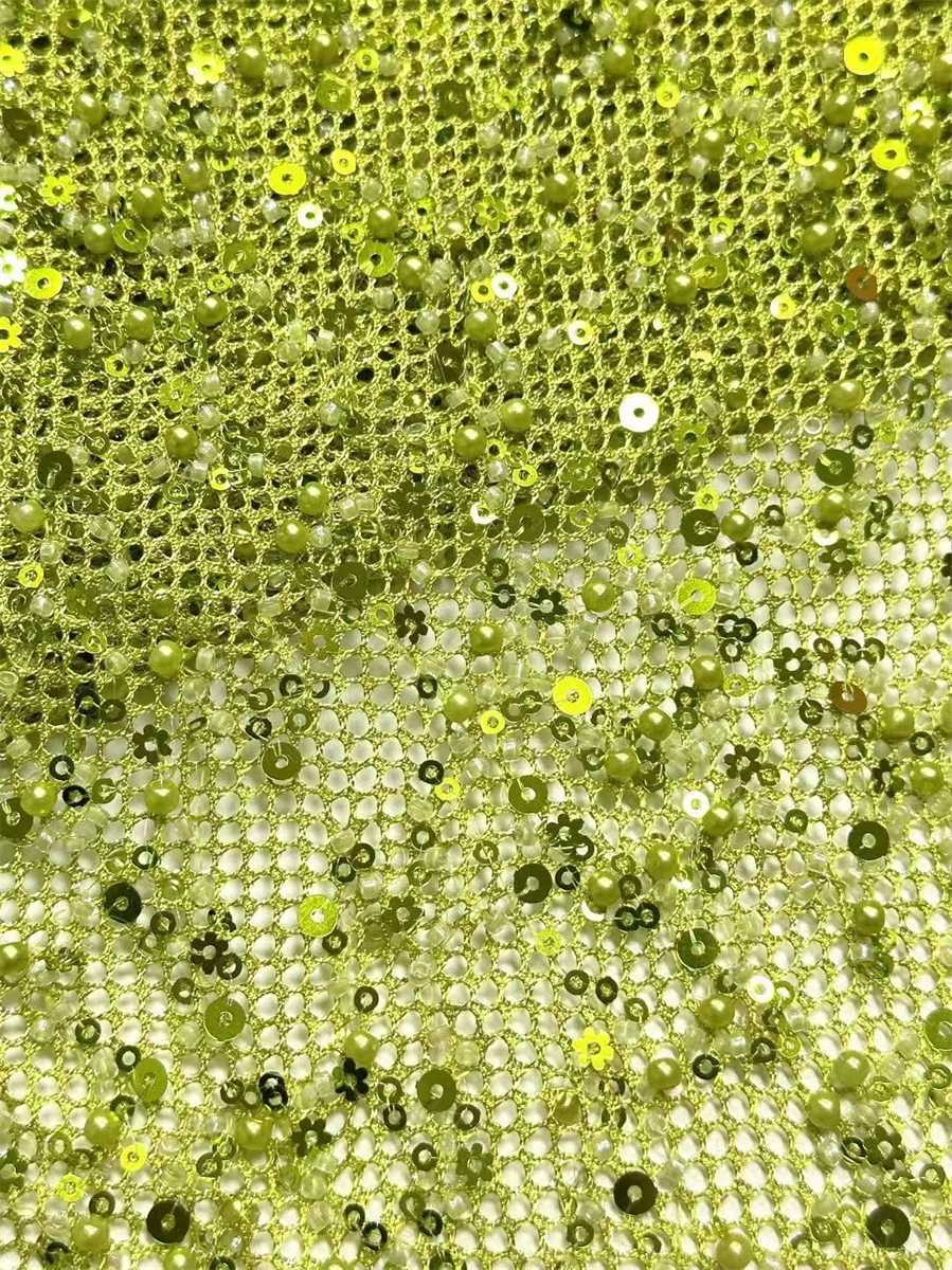Beaded Tulle Fabric - 5 Yards | COD HN488